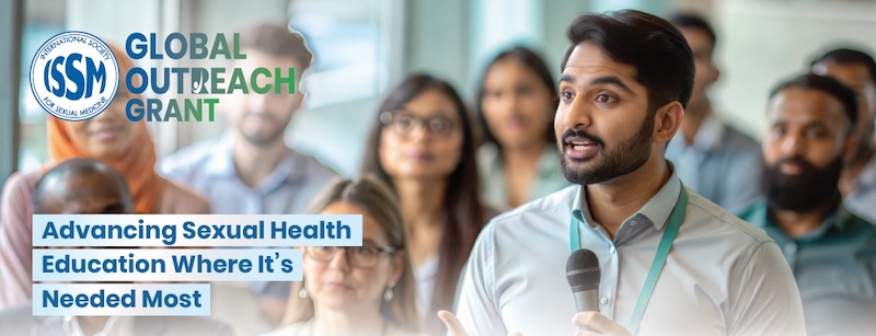Young doctor asking a question on a medical conference